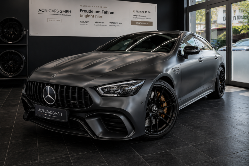 Mercedes-Benz AMG GT 63 S 4Matic+ – Sportwagen mieten bei ACN-Cars Neuhausen am Rheinfall Schaffhausen